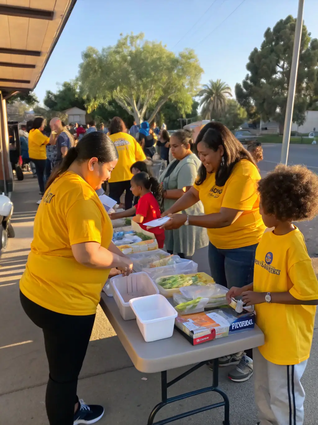 Image of volunteers assisting at a UNION SPORT.VAL DE RANCE event, showcasing the organization's reliance on community support and involvement.